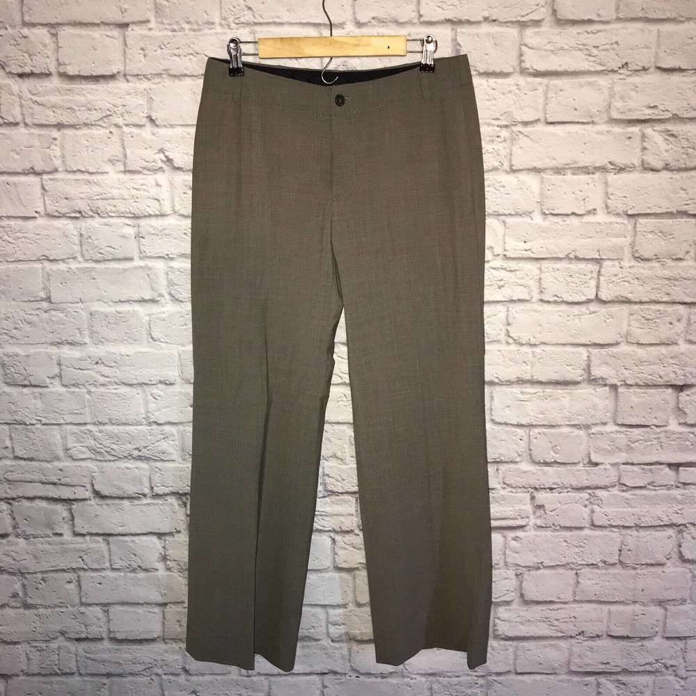 Banana Republic dress pants womens size 8 contoured fit stretch wide straight
